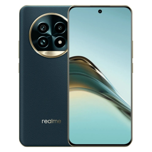 Realme 13 Pro+, 12 Go + 512 Go, identification par empreinte digitale sur l'écran, 6,7 pouces Realme UI 5.0 Snapdragon 7s Gen 2 Octa Core, NFC, réseau : 5G (vert émeraude) SR74EM1787-321