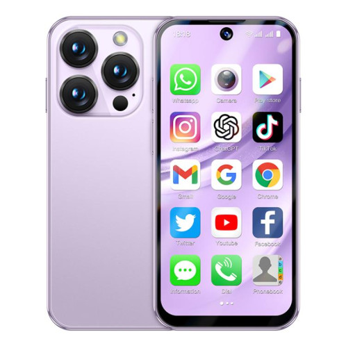 SOYES XS19 Pro, 4 Go + 64 Go, 3,8 pouces Android 12.0 MTK6762 Quad Core, Réseau : 4G, Double SIM, GPS, OTG, Prise en charge de Google Play Store (Violet) SS735P383-312