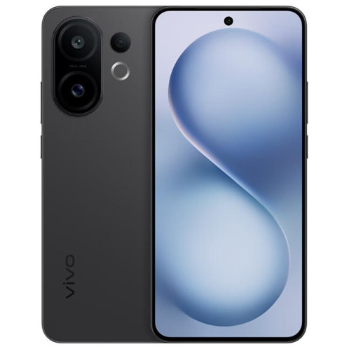 Vivo S30, 16 Go + 512 Go, écran 6,67 pouces, lecteur d'empreintes digitales, Android 15, Snapdragon 7 Gen 4 Octa Core, OTG, NFC, réseau 5G, compatible Google Play (noir) SV422B1517-328