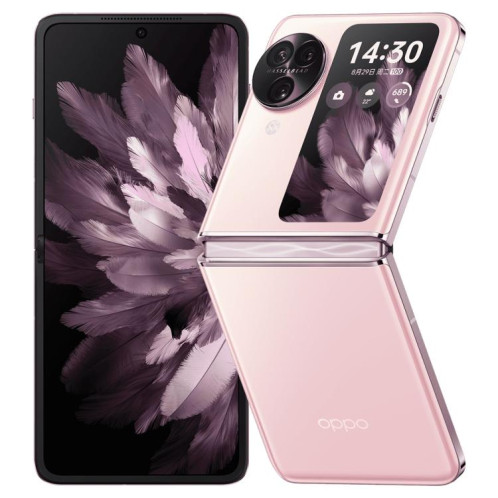 OPPO Find N3 Flip AI, 12 Go + 256 Go, Face ID et identification d'empreintes digitales latérales, écran 6,8 pouces + 3,26 pouces ColorOS 13.2 Dimensity 9200 Octa Core, réseau : 5G (rose) SO817F86-319