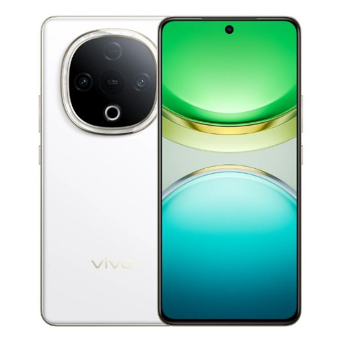 vivo Y300, 12 Go + 512 Go, Face ID / Identification par empreinte digitale à l'écran, 6,77 pouces Android 15 OriginOS 5 Dimensity 6300 Octa Core, OTG, Réseau : 5G (Blanc) SV849W1045-310