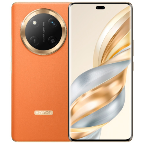 Honor X60 Pro, 8 Go + 128 Go, écran avec lecteur d'empreintes digitales, 6,78 pouces MagicOS 8.0 Snapdragon 6 Gen1 Octa Core, réseau : 5G, OTG, compatible Google Play (Orange) SH814E650-312