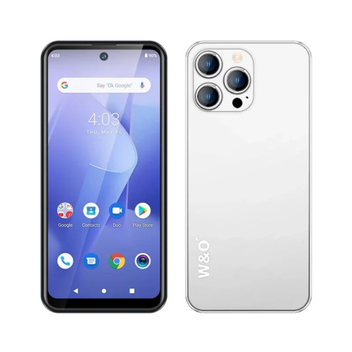 W&O X200, 3 Go + 32 Go, 6,528 pouces Android 10 Mediatek MT6739 Quad Core, réseau : 4G (blanc) SH875W302-39