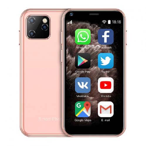 SOYES XS11, 1 Go + 8 Go, 2,5 pouces MTK6580 Quad Core jusqu'à 1,3 GHz, Bluetooth, WiFi, FM, réseau: 3G, double SIM (rose) SH747F1118-311