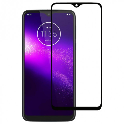 Pour Motorola One Macro Full Glue Film en verre trempé plein écran SH9235289-38