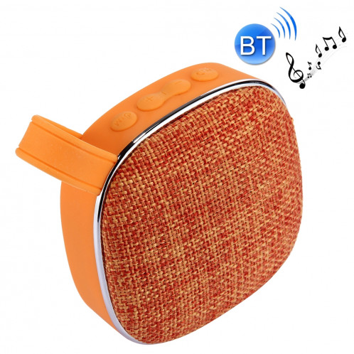 Haut-parleur stéréo Bluetooth X25 Portable Fabric Design, avec MIC intégré, prise en charge des appels mains libres et carte TF & AUX IN, Bluetooth Distance: 10 m (orange) SH722E290-312