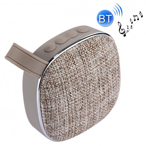 Haut-parleur stéréo Bluetooth X25 Portable Fabric Design, avec MIC intégré, prise en charge des appels mains libres et carte TF & AUX IN, Bluetooth Distance: 10 m (Kaki) SH722K1543-312