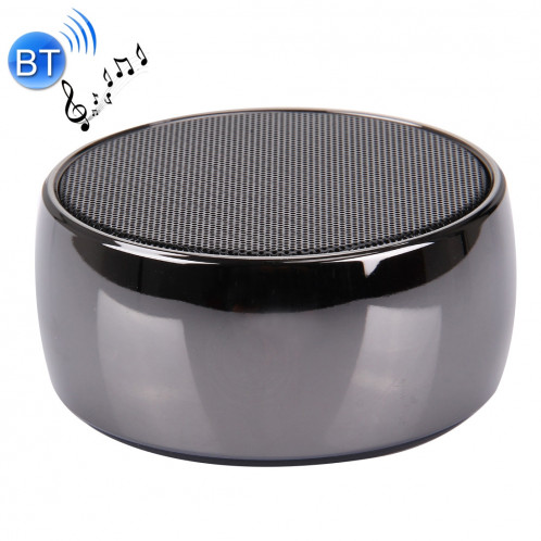 Haut-parleur stéréo portable Bluetooth BS01, avec microphone intégré, prise en charge des appels mains libres et carte TF & AUX IN, distance Bluetooth: 10 m (gris noir) SH810B76-319
