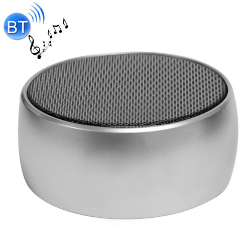 Haut-parleur stéréo portable Bluetooth BS01, avec microphone intégré, prise en charge des appels mains libres et carte TF et prise AUX IN, distance Bluetooth: 10 m (argent) SH810S342-319
