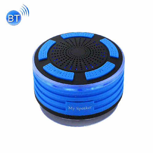 F013 Mini Portable IPX7 Étanche Bluetooth V4.0 Stéréo Lecteur MP3 Haut-Parleur avec Lumière LED & Ventouse, Micro Intégré, Radio FM Support, Bluetooth Distance: 10m SH21161903-38
