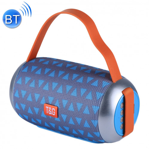 Haut-parleur portable Bluetooth TG112, avec fonction radio micro et FM, prise en charge des cartes mains libres et TF et lecture de disque U (gris + bleu) SH18HL74-36