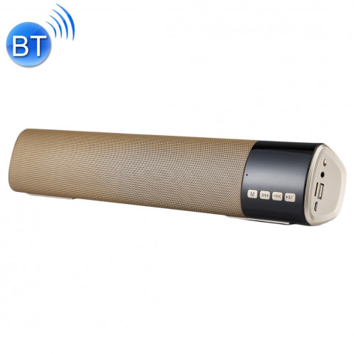 B28S Nouveau Haut-parleur stéréo Bluetooth V3.0 + EDR avec écran LCD, microphone intégré, prise en charge des appels mains libres et carte TF & AUX IN, distance Bluetooth: 10 m (or) SH158J225-37