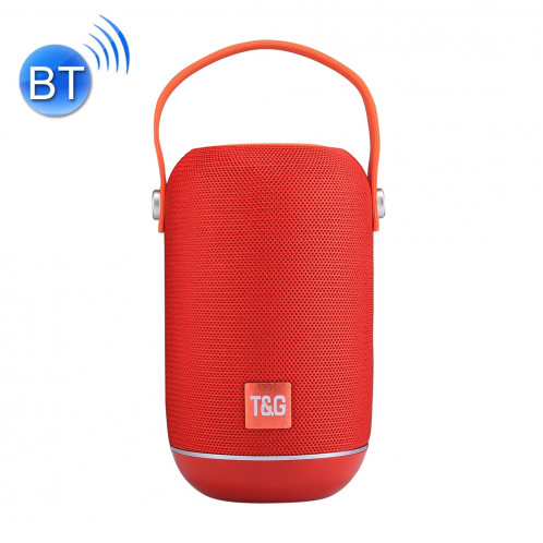 T & G TG107 Haut-parleur stéréo sans fil Bluetooth V4.2 portable avec poignée, MIC intégré, prise en charge des appels mains libres et carte TF & AUX IN & FM, Bluetooth Distance: 10 m SH201R1281-310