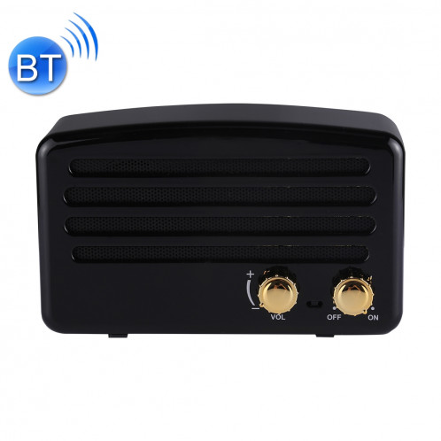 Haut-parleur stéréo sans fil portable Bluetooth V4.2 avec lanière, microphone intégré, prise en charge des appels mains libres et carte TF & AUX IN & FM, distance Bluetooth: 10 m (noir) SH202B1279-38