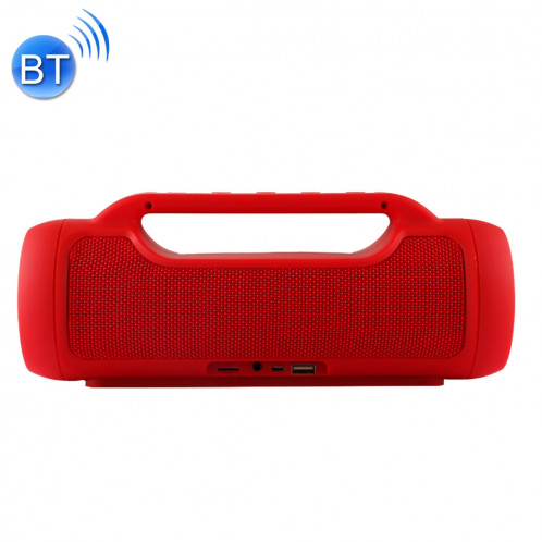E8 Portable étanche stéréo musique sans fil Bluetooth haut-parleurs de sport, MIC intégré, prise en charge des appels mains libres et carte TF & audio AUX, Bluetooth Distance: 10m (rouge) SH663R774-37