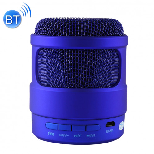 S-13 Haut-parleur Bluetooth sans fil de musique stéréo portable, MIC intégré, prise en charge des appels mains libres et carte TF et fonction audio & FM AUX, Bluetooth Distance: 10m (bleu) SH667L1665-39
