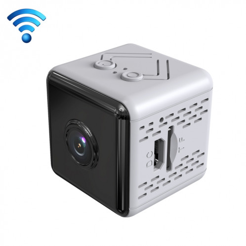 X6D HD 1080P Maison de surveillance de la maison sans fil à domicile, Support Infrarouge Night Vision & Détection de mouvement et carte TF (Blanc) SH225W533-313