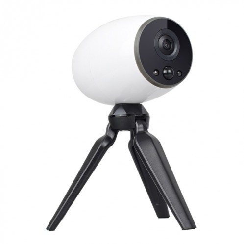 Caméra de surveillance intelligente WiFi GH3 avec trépied, prise en charge de la vision nocturne/audio bidirectionnel (blanc) SH382W884-311