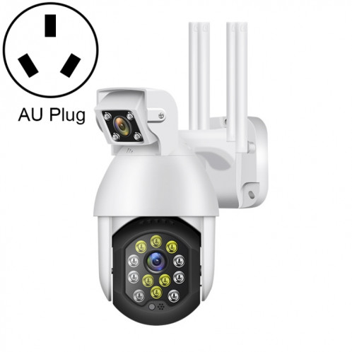 QX41 1080P 2.0mp double objectif IP66 Imperméable PTZ PTZ PTZ WiFi Caméra, Prise en charge de la journée et de la nuit de la couleur et de la voix à deux voies d'interphone et de l'alarme intelligente et de la SH69AU1597-315