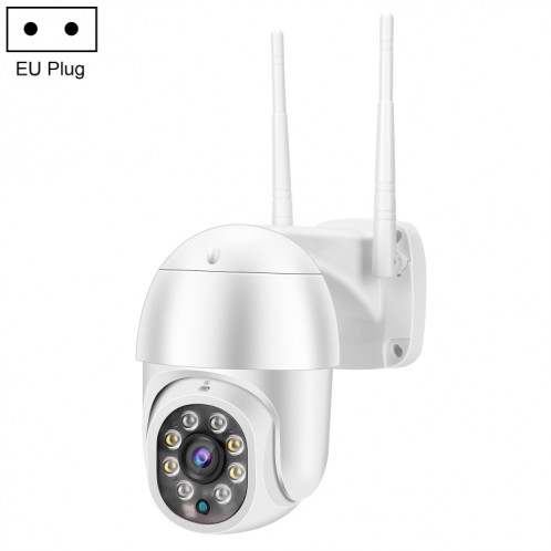 QX43-2 1080P 2.0mp 2,0mp Lentille IP66 Imperméable PTZ PTZ rotative WiFi Caméra, Support Infrarouge Night Vision et Deux-Bidouins Interphone et Détection de mouvement et 128 Go de carte TF, Bouchon EU SH70EU1154-311