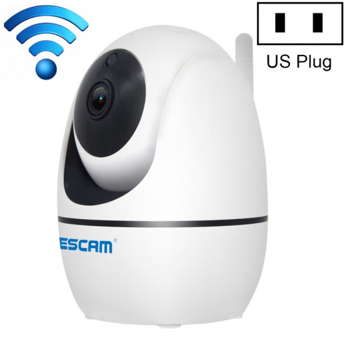 Caméra IP WiFi ESCAM PVR008 HD 1080P, prise en charge de la détection de mouvement / vision nocturne, distance IR: 10 m (blanc) SE290W1358-316