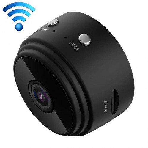 Caméra d'action A9 1080P WiFi IP mini DV, prise en charge de la détection de mouvement et de la vision nocturne infrarouge (noir) SH365B1813-314