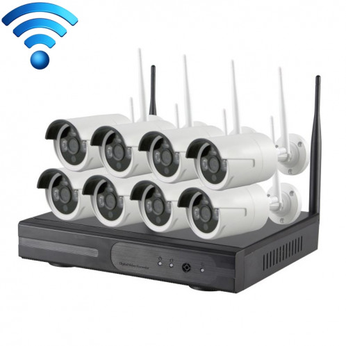 K9608W-PE2013W 8CH HD 960P 1,3 Mega Pixel 2,4 GHz WiFi IP Camera Kit + Kit NVR SH569186-311