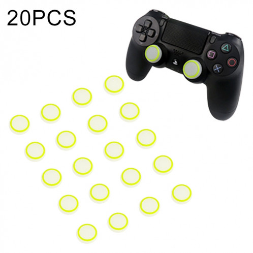 20 PCS Housse de protection en silicone lumineuse pour manette de jeu PS4 / PS3 / PS2 / XBOX360 / XBOXONE / WIIU (vert) SH063G1134-37