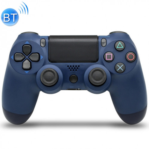 Manette de jeu Bluetooth sans fil avec lampe pour PS4, version américaine (bleu foncé) SH251D688-34