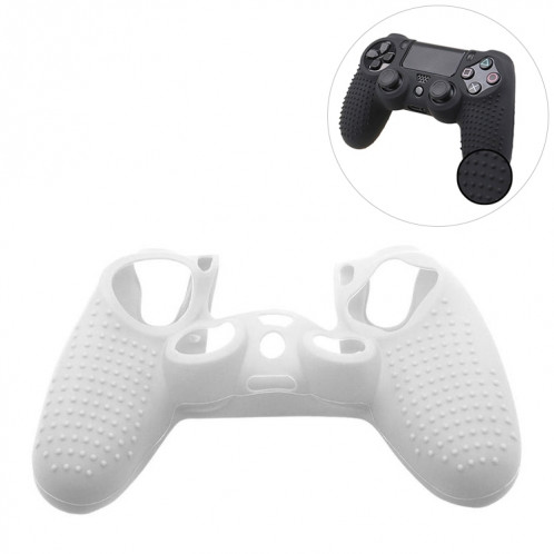 Étui de protection en silicone antidérapant pour Sony PS4 (blanc) SH521W1604-38