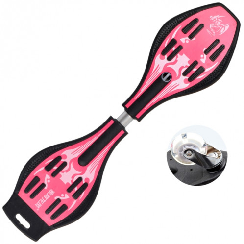 Fashion Vulcan Pattern Two-wheeled Skateboard Luminous Flash Wheel Vitality Board (Rose) SH331F1917-312