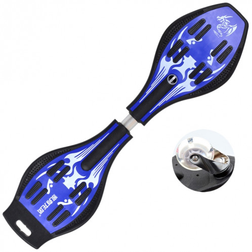 Fashion Vulcan Pattern Two-wheeled Skateboard Luminous Flash Wheel Vitality Board (Bleu) SH331L1707-312