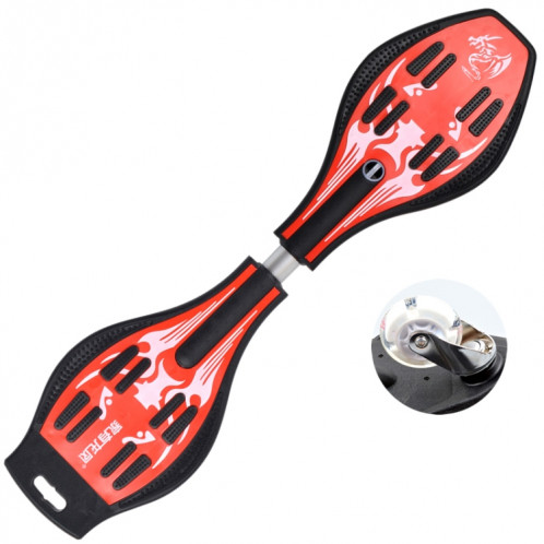 Fashion Vulcan Pattern Two-wheeled Skateboard Luminous Flash Wheel Vitality Board (Rouge) SH331R1763-312