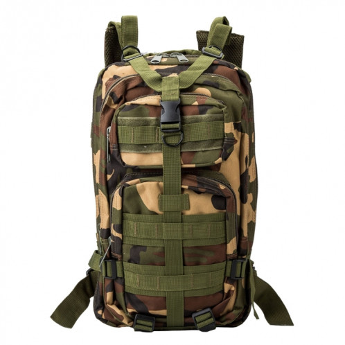 INDEPMAN DL-B002A Mode Camouflage Style Hommes Oxford Tissu Sac À Dos Épaules Sac 25L En Plein Air Randonnée Camping Sac De Voyage 3P Paquet Avec Épaulière MOLLE & IND Etendu Et Bandoulière Réglable, Taille: SI401E1134-37