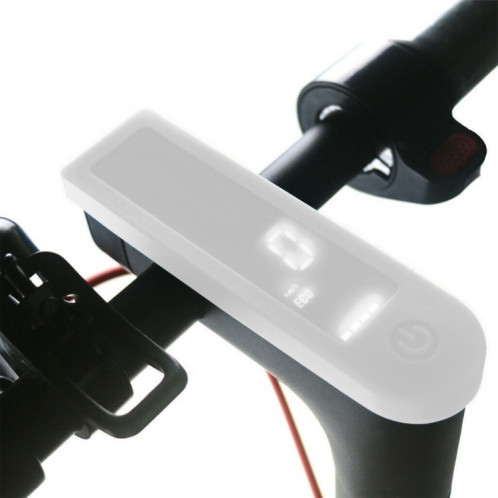 Étui de protection étanche en silicone pour instrument de carte de circuit imprimé de Scooter électrique pour Xiaomi Mijia M365 / M365 Pro (blanc) SH689W336-35