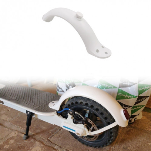 Pour accessoires de scooter électrique Xiaomi Mijia M365 Garde-boue arrière avec crochet (blanc) SH769W970-35
