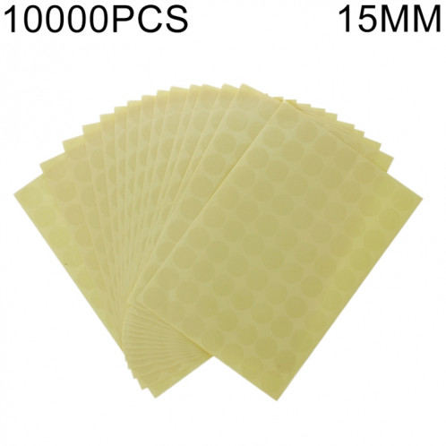 Autocollant de cachetage auto-adhésif transparent de forme ronde de 10000 PCS, diamètre: 15mm SH10381753-34