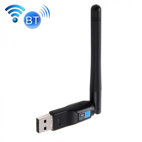 2 en 1 Bluetooth 4.0 + 150 Mbps 2.4GHz USB sans fil WiFi adaptateur avec antenne externe 2D1 S200541366-38