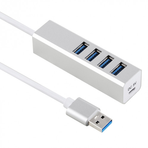 5 Gbps Super Vitesse Auto / Bus 4 Ports USB 3.0 HUB (Argent) SH240S1351-36