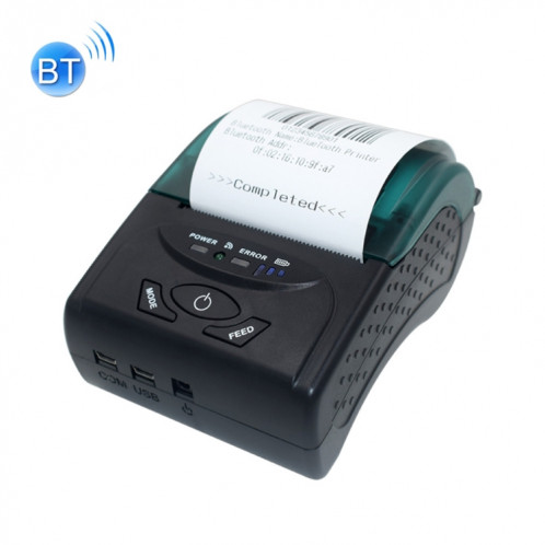 POS-5807 58 mm port USB portable imprimante thermique Bluetooth ticket, Max pris en charge papier thermique Taille: 57x50 mm SH0359142-37