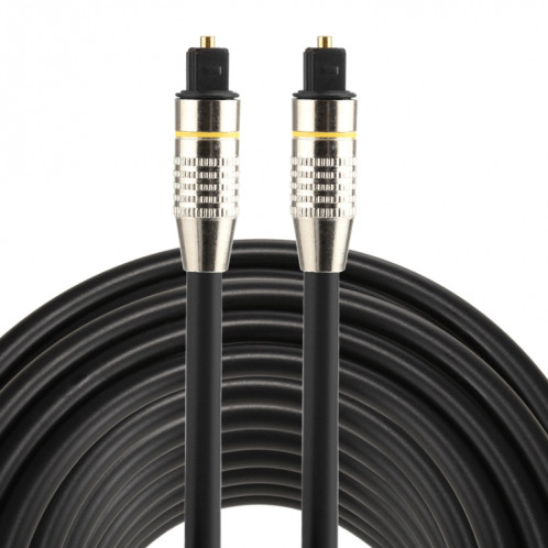 Câble audio numérique Toslink mâle / mâle à tête métallique en nickel plaqué de 25m OD6.0mm SH03811630-37