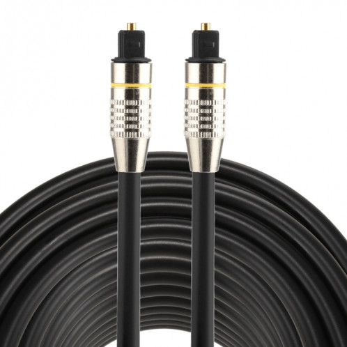 Câble audio numérique Toslink mâle à mâle à tête métallique nickelé de 30m OD6.0mm SH03821945-37