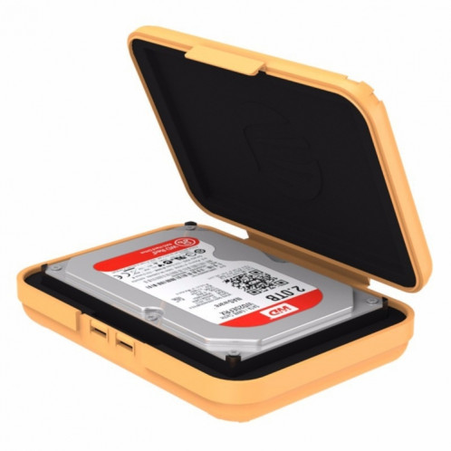 ORICO PHX-35 3.5 pouces SATA HDD Case disque dur disque protéger la boîte de couverture (Orange) SO541E1923-38