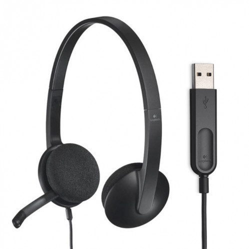 Logitech H340 Computer Office Education Formation Interface USB Microphone Filaire Casque SL0618407-37