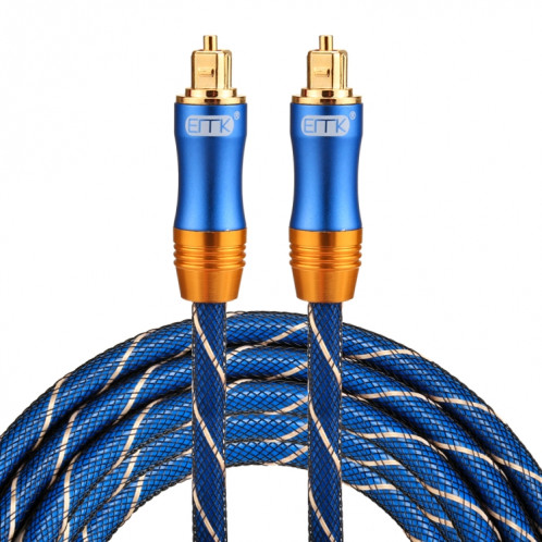 EMK LSYJ-A Câble audio numérique Toslink mâle / mâle à tête en métal plaqué or de 3m OD6.0mm SH07441436-37