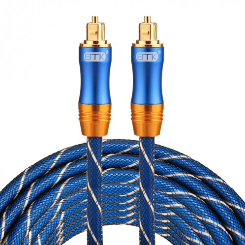 EMK LSYJ-A Câble audio numérique Toslink mâle / mâle à tête en métal plaqué or de 5 m OD6.0mm SH07451582-37