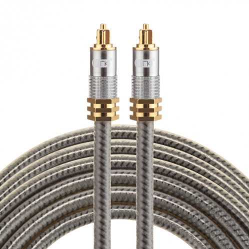 EMK YL-A 3m OD8.0mm Câble audio numérique Toslink mâle / mâle à tête en métal plaqué or SH07741935-37
