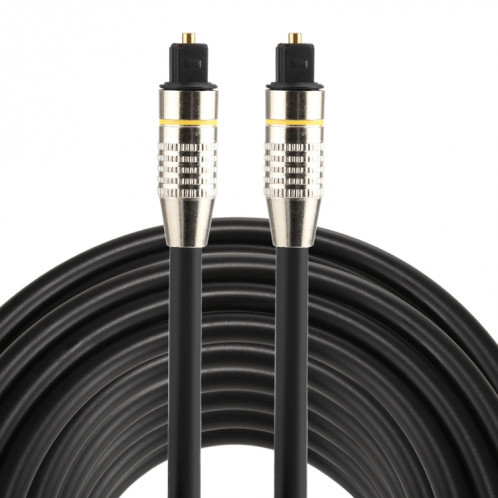 Câble audio Toslink mâle à mâle numérique de 15 m OD6.0mm en métal nickelé SH0799176-37