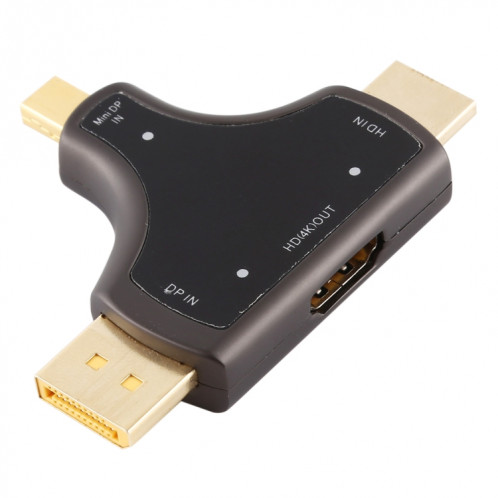 Adaptateur D62A DisplayPort + Mini DP + HDMI Mâle vers HDMI Femelle 3 en 1 SH084182-311