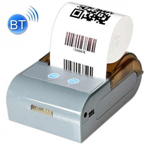 QS-5803 Imprimante thermique de reçu de point de vente Bluetooth 58mm portable (gris) SH894H1707-35